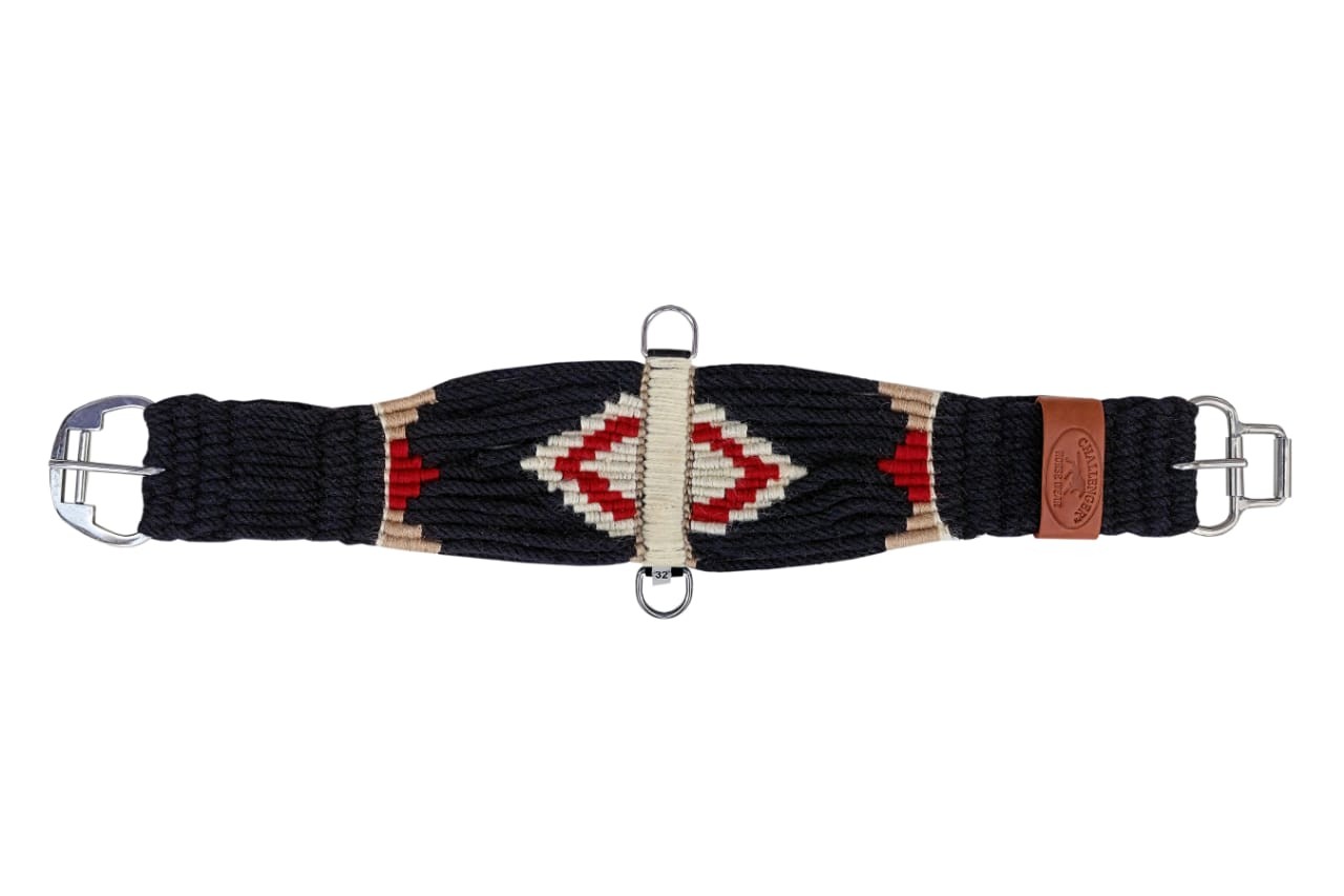 Western 23-Strand Wool Handwoven Roper Cinch Girth