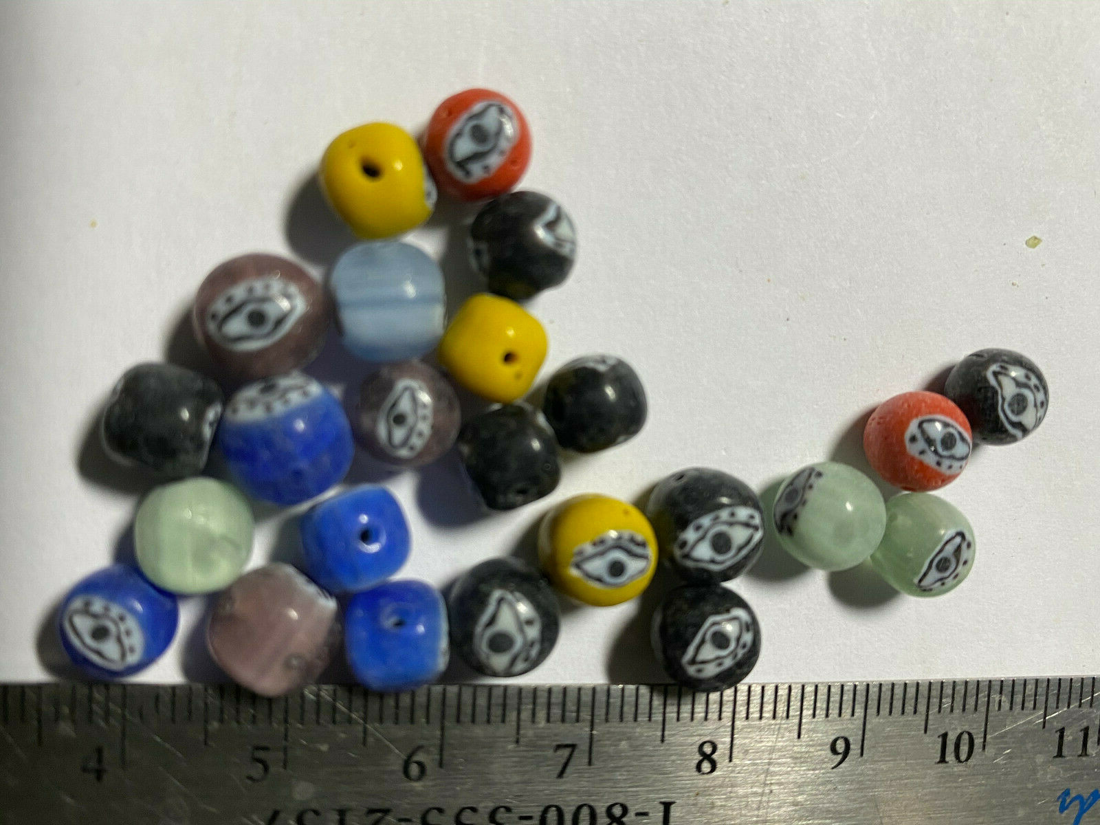Vintage Mystic Evil Eye Beads **** UPICK*** Mystic Nazuri Evil Eye Bead Pendants