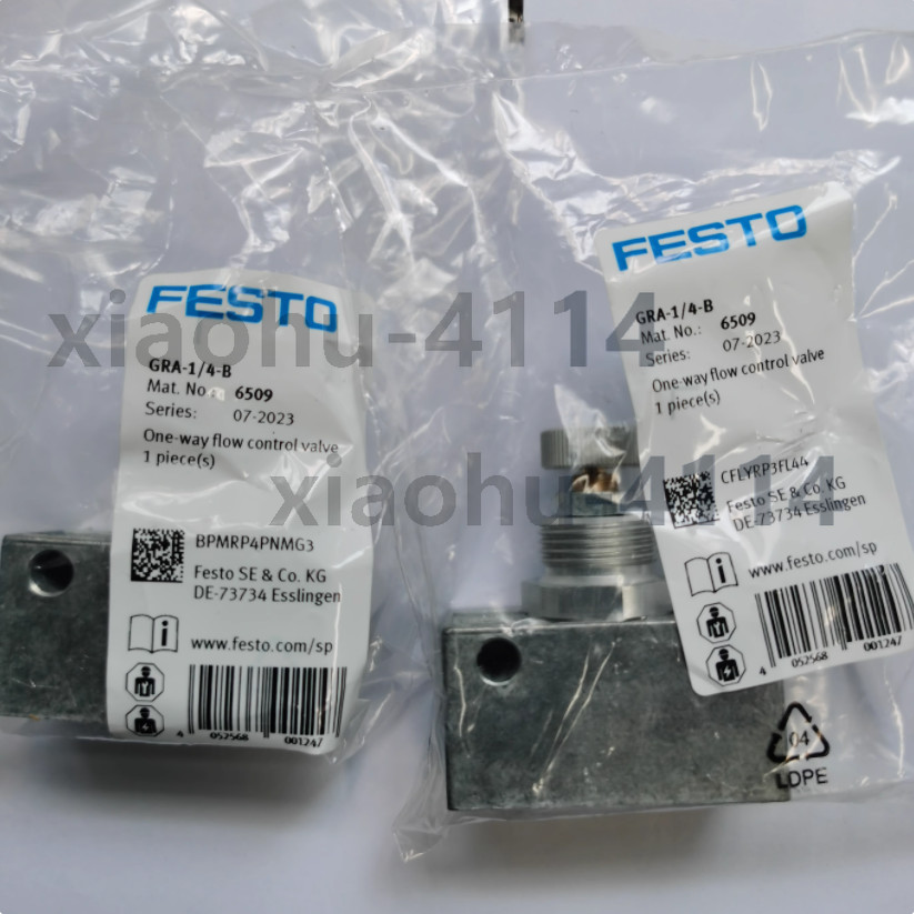 1PC NEW FESTO One-way flow control valve 6509 GRA-1/4-B #LL