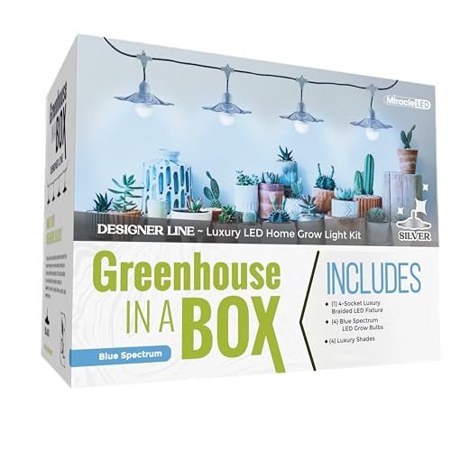 Grow with Elegance 4-Socket & Sliver Shade (4KK Blue Spectrum Edition)