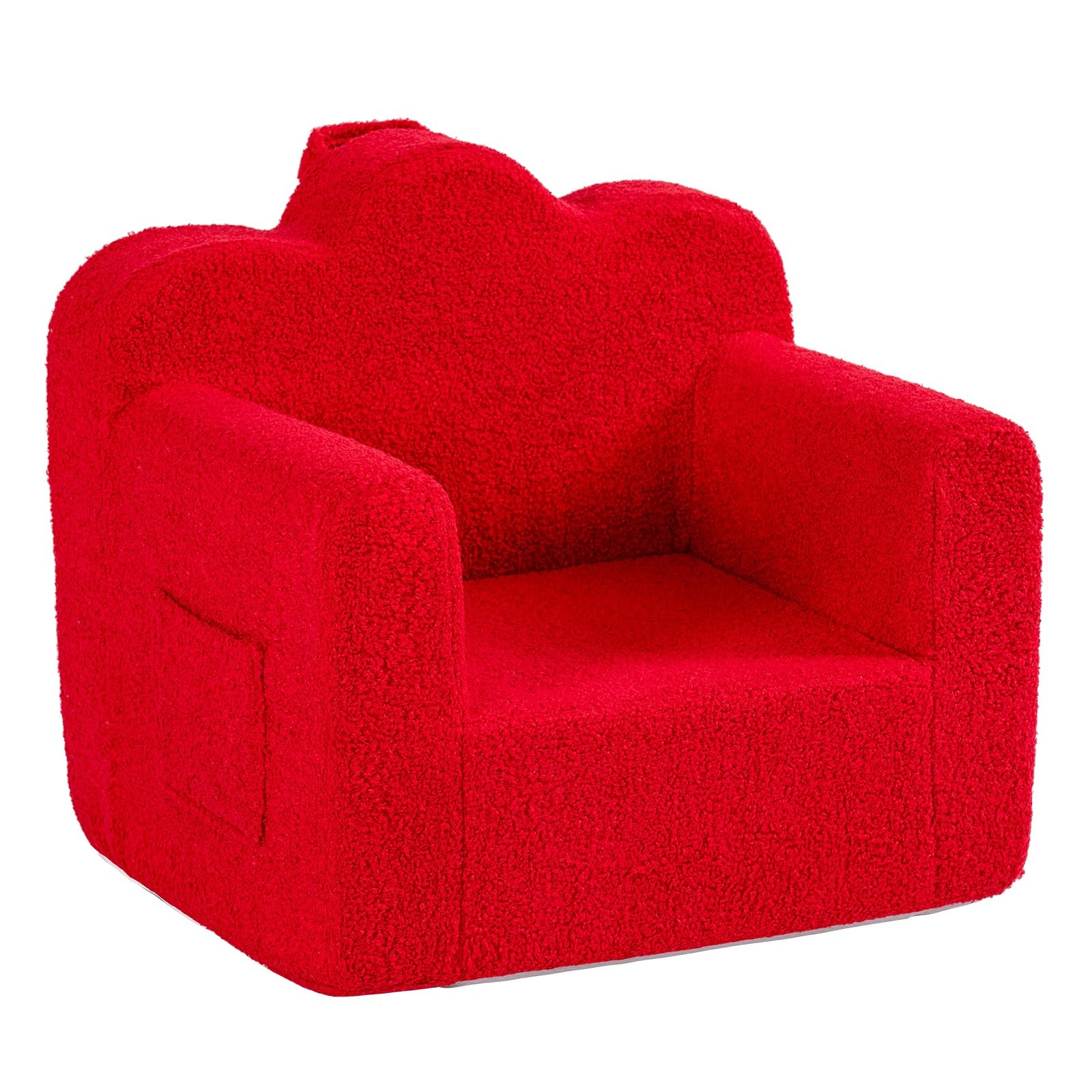 Kids Sofa, Childrens Couch with Carry Handle, Portable Kids Foam Sofa Couch, ...