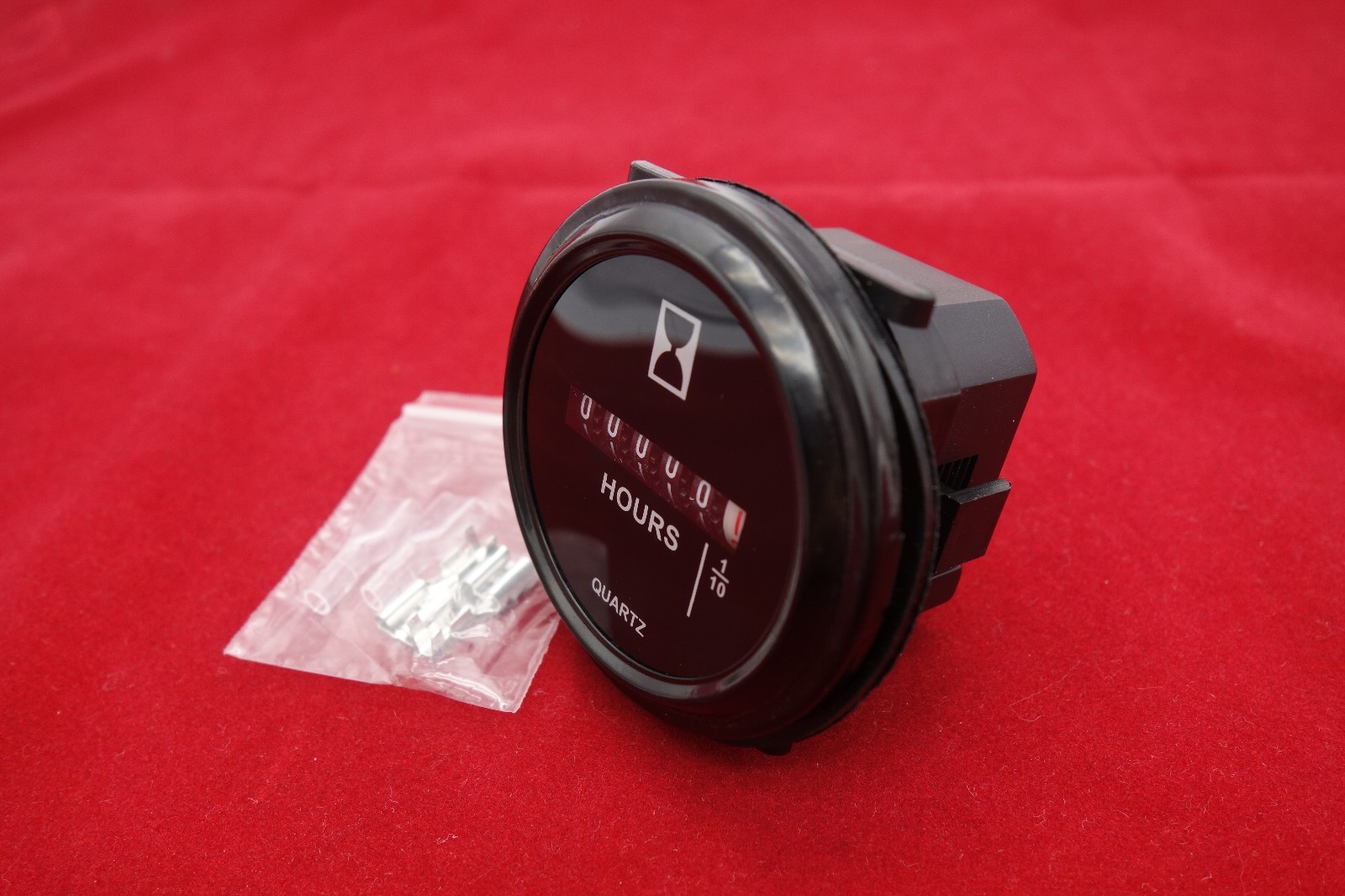 1PC Panel Cutout Dia.50mm 100-250V AC Roud QUARTZ hour meter 1/10 0-99999.9