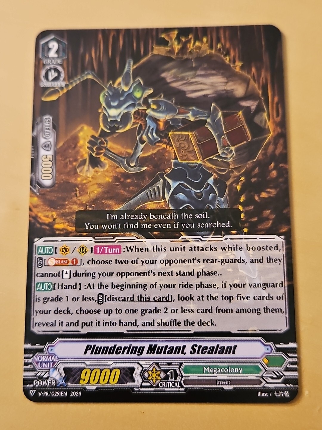 Plundering Mutant, Stealant Cardfight Vanguard Promo NM V-PR/0291EN English