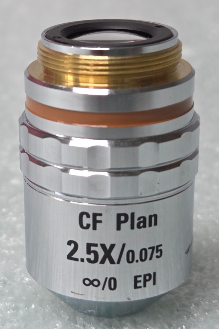 Nikon CF Plan 2.5x/0.075 ∞/0 EPI  WD 8.8 Objective Lens