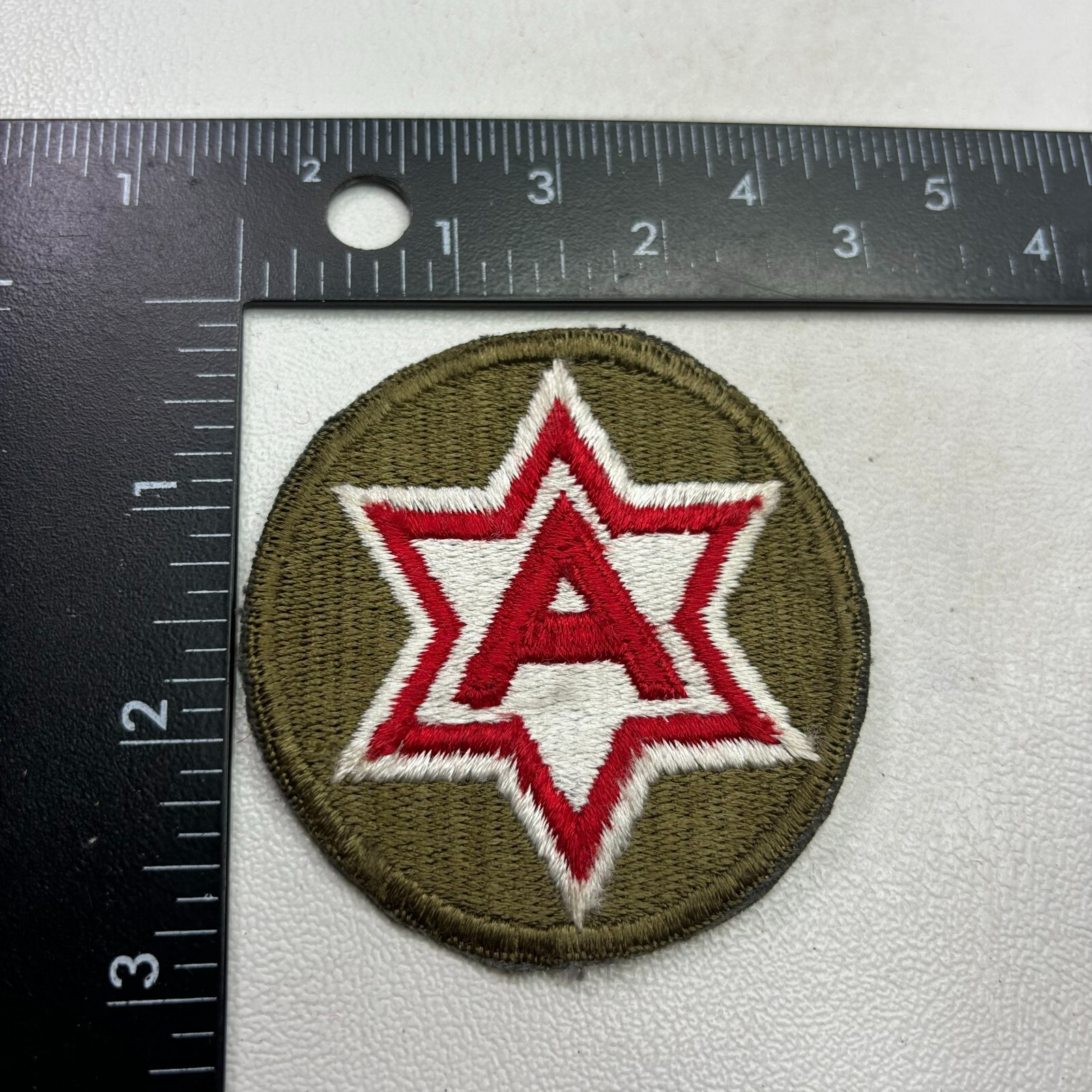 Vintage United States Army 6TH ARMY Patch Military 49a3
