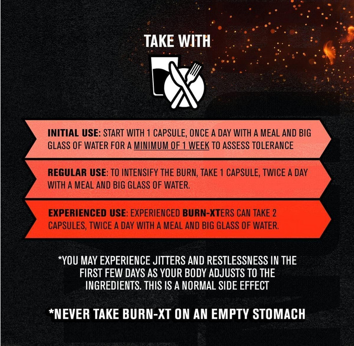 Burn-XT Thermogenic Fat Burning Capsules - Burn Fat, Calorie Burn - 60 Capsules