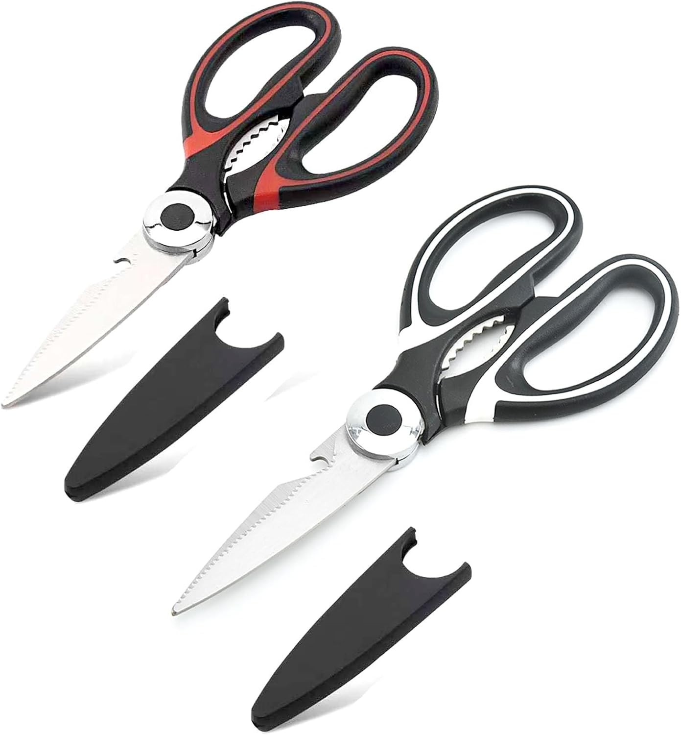Heavy Duty Kitchen Scissors, 2 Pcs Stainless Steel Multipurpose Sharp Utility