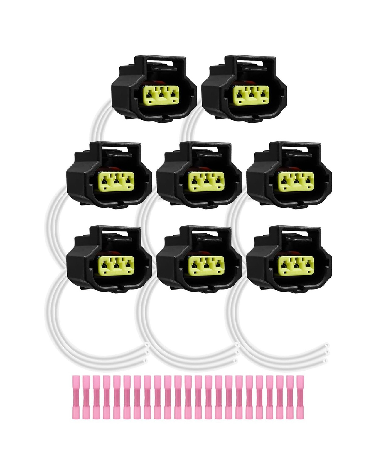 8 Pcs Ignition Coil Connector Harness with Terminal Fit for Chr... FAST USA SHIP