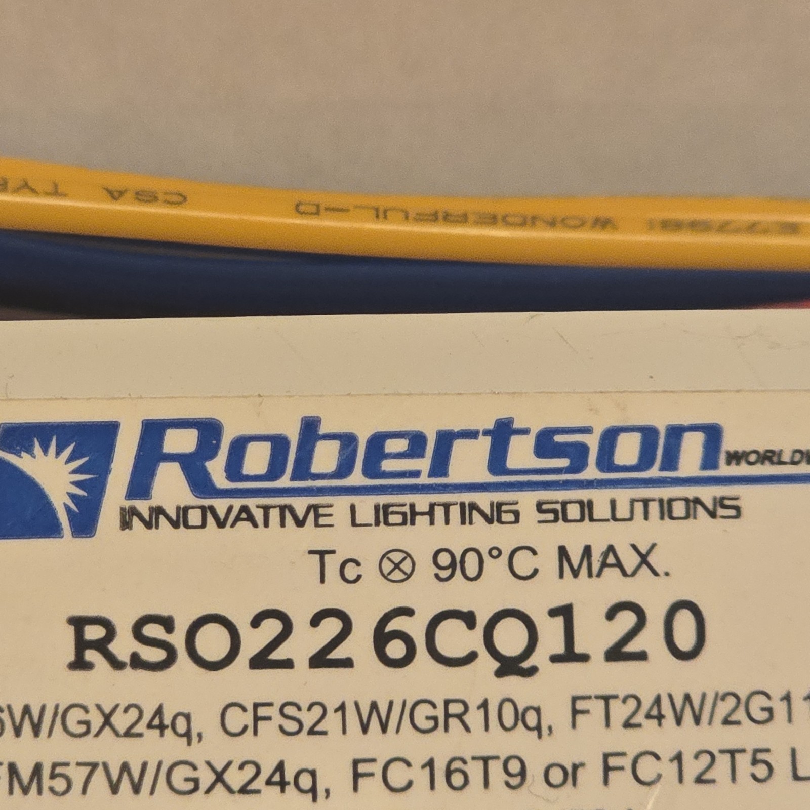 Robertson Cat. NO. RSO226CQ120 NEW No BOX
