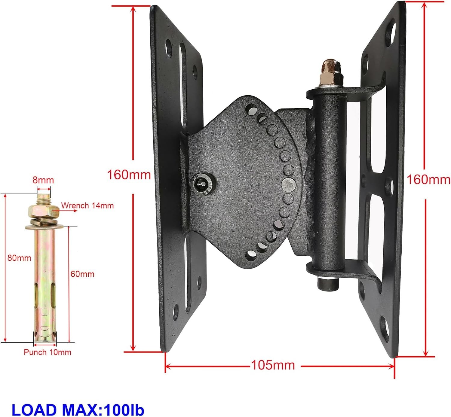 Speaker Wall Mount,Speaker Mount Wall Bracket Design for Large Speakers or Colum