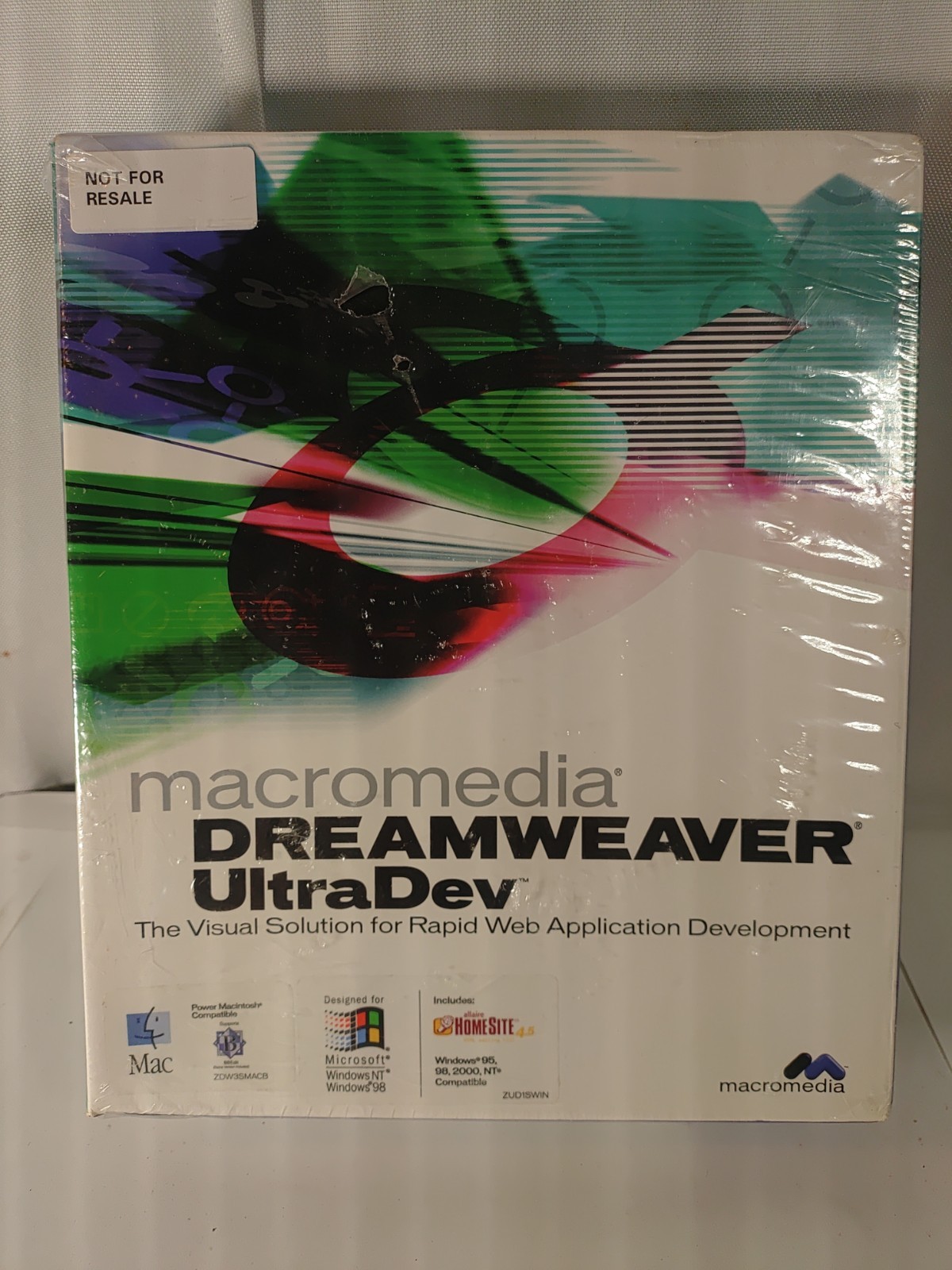 Macromedia Dreamweaver Ultradev Software Sealed Mac Windows 98