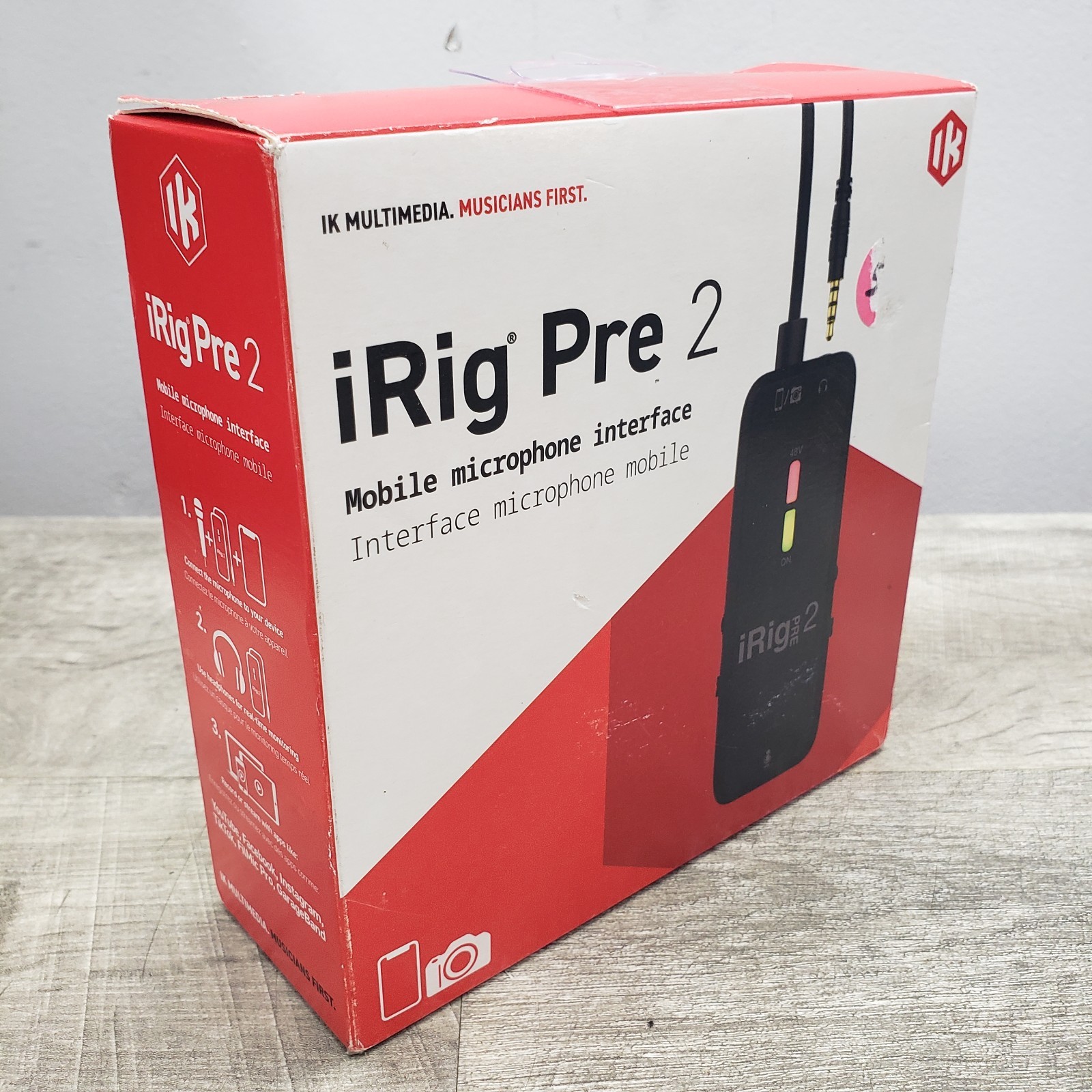 *NEW In Box* iRig Pre 2 Mobile Microphone Interface – iOS Android DSLR