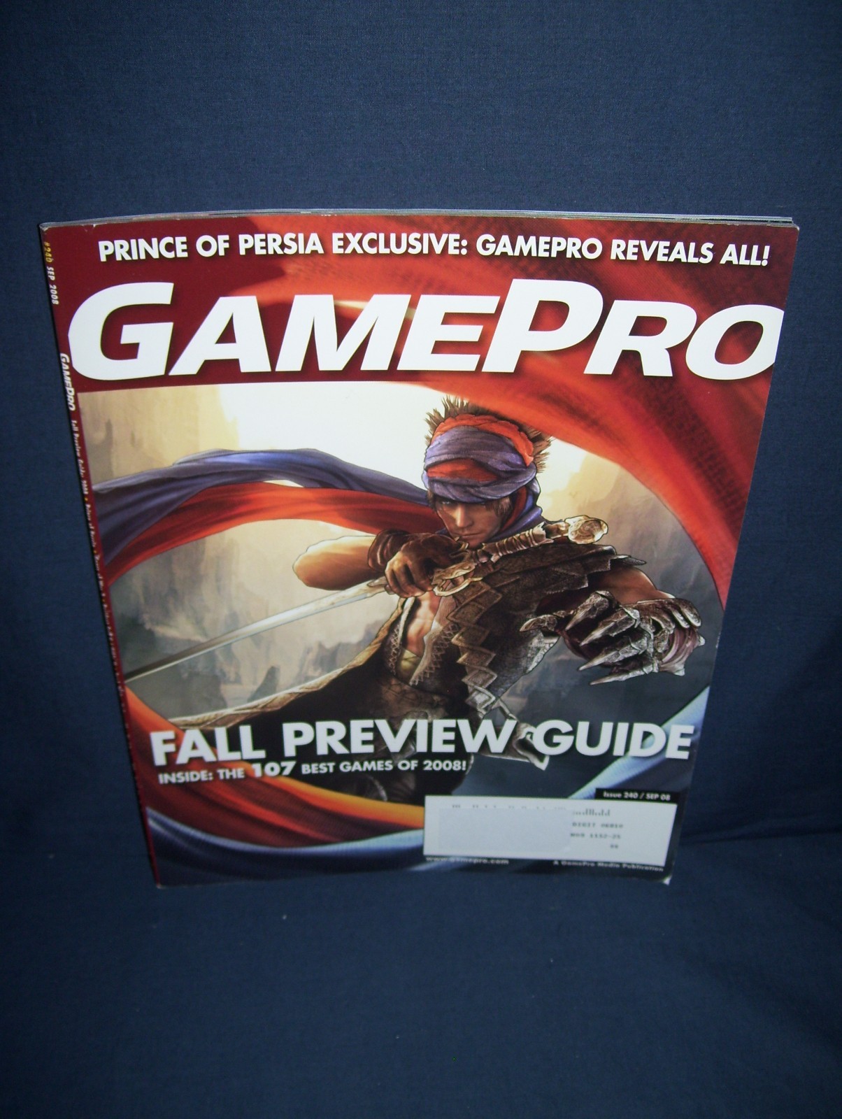 GamePro Magazine #240 September 2008 Used Fall Preview Guide Includes Poster