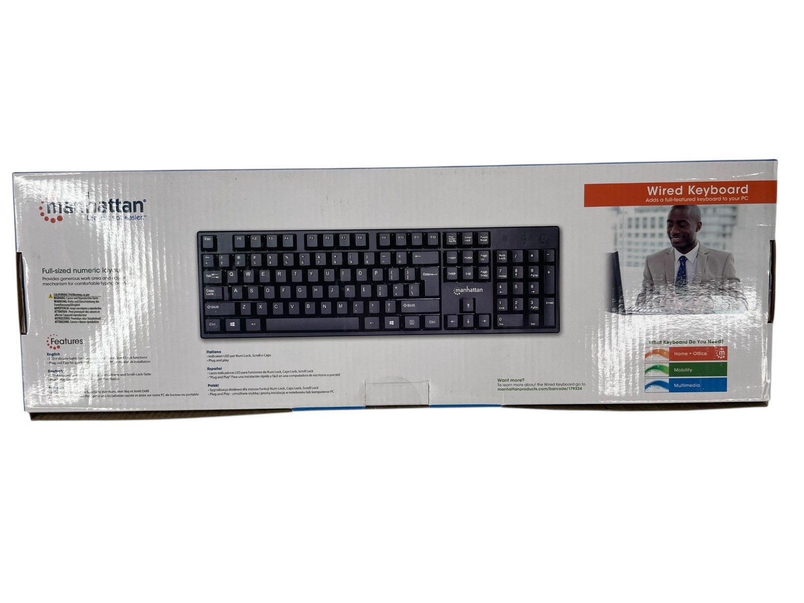 Manhattan Wired Keyboard