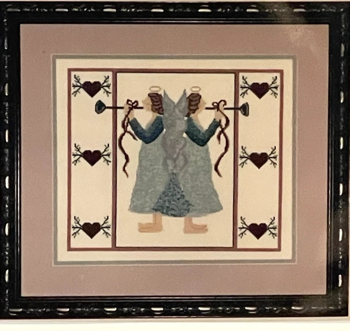 Barbara Bourgeau Richards Dimensional Cross Stitch Christmas Angel Twins/New