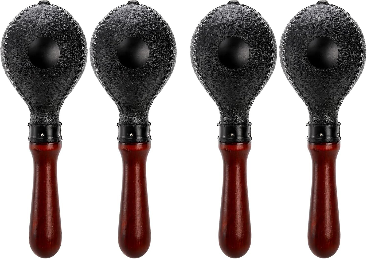 Set of 4 Wood Concert Maracas, Rumba Shakers Rattle Hand Percussion, Great Mu...