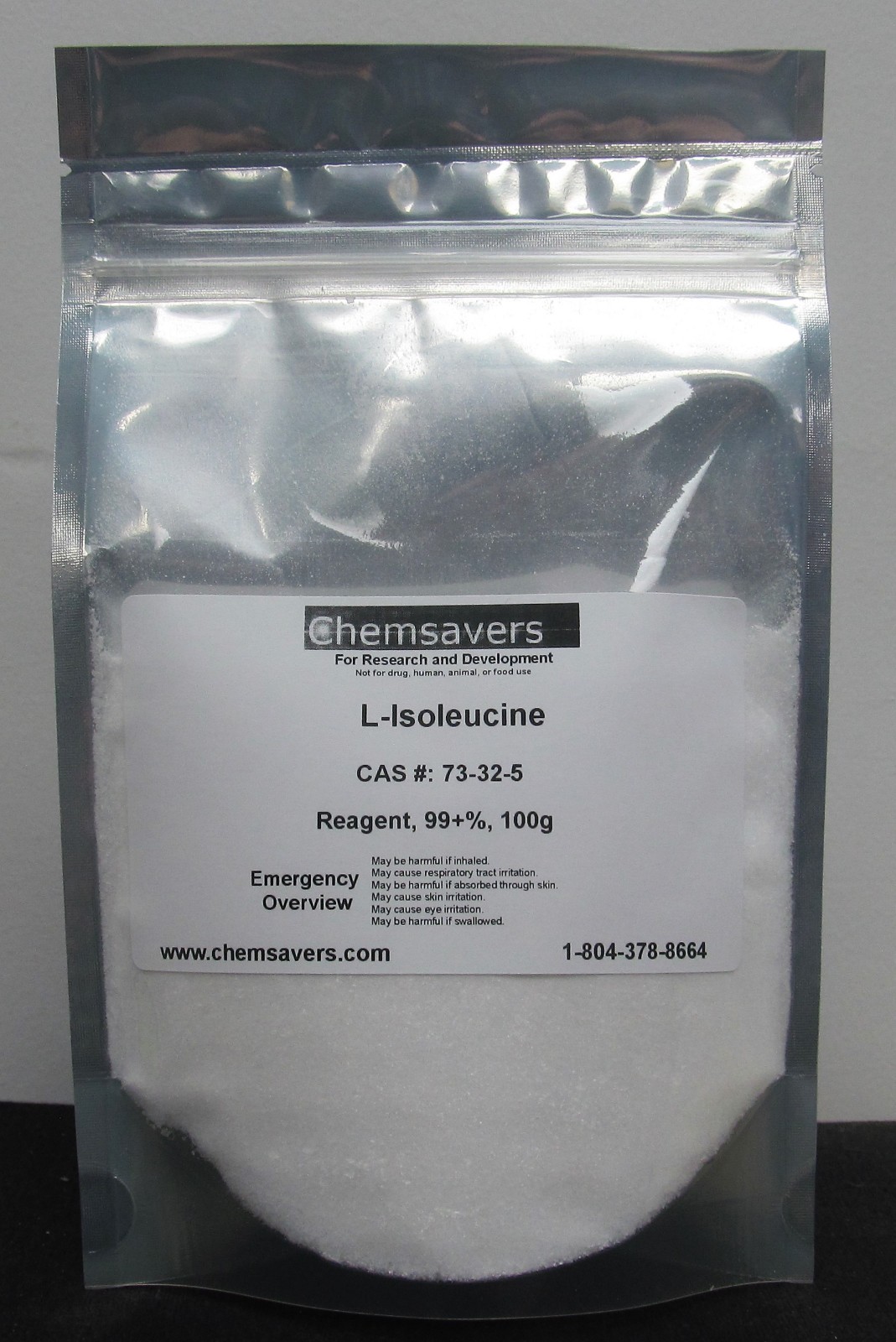 L-Isoleucine, Reagent, 99+%, 100g