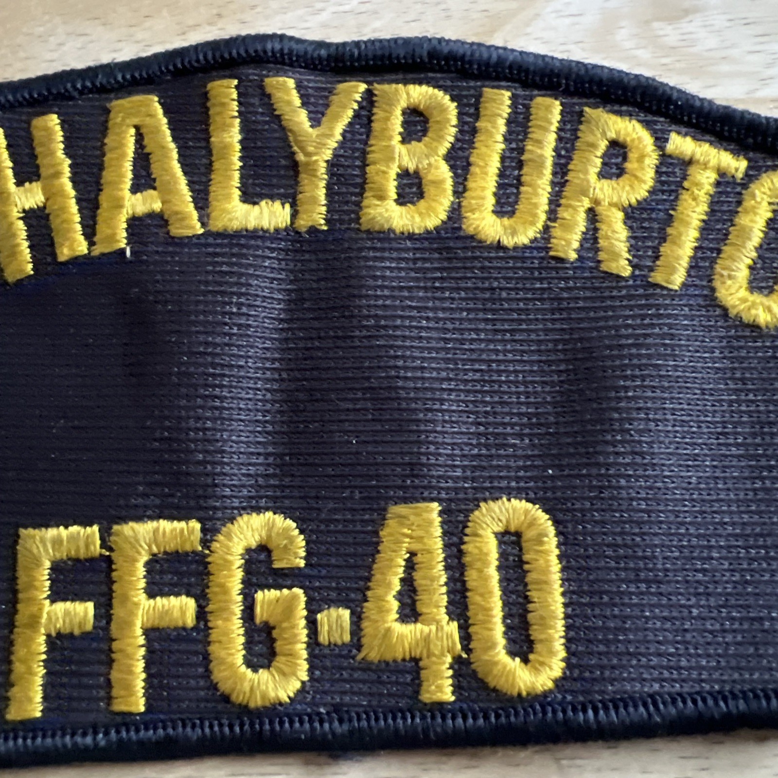 USN USS Halyburton FFG-40 Hat Patch
