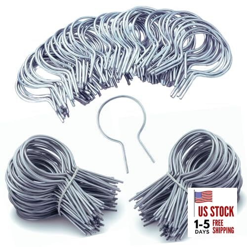150 Pack - 1 5/8" Chain Link Fence Ties 9 Gauge Galvanized Steel Twist for