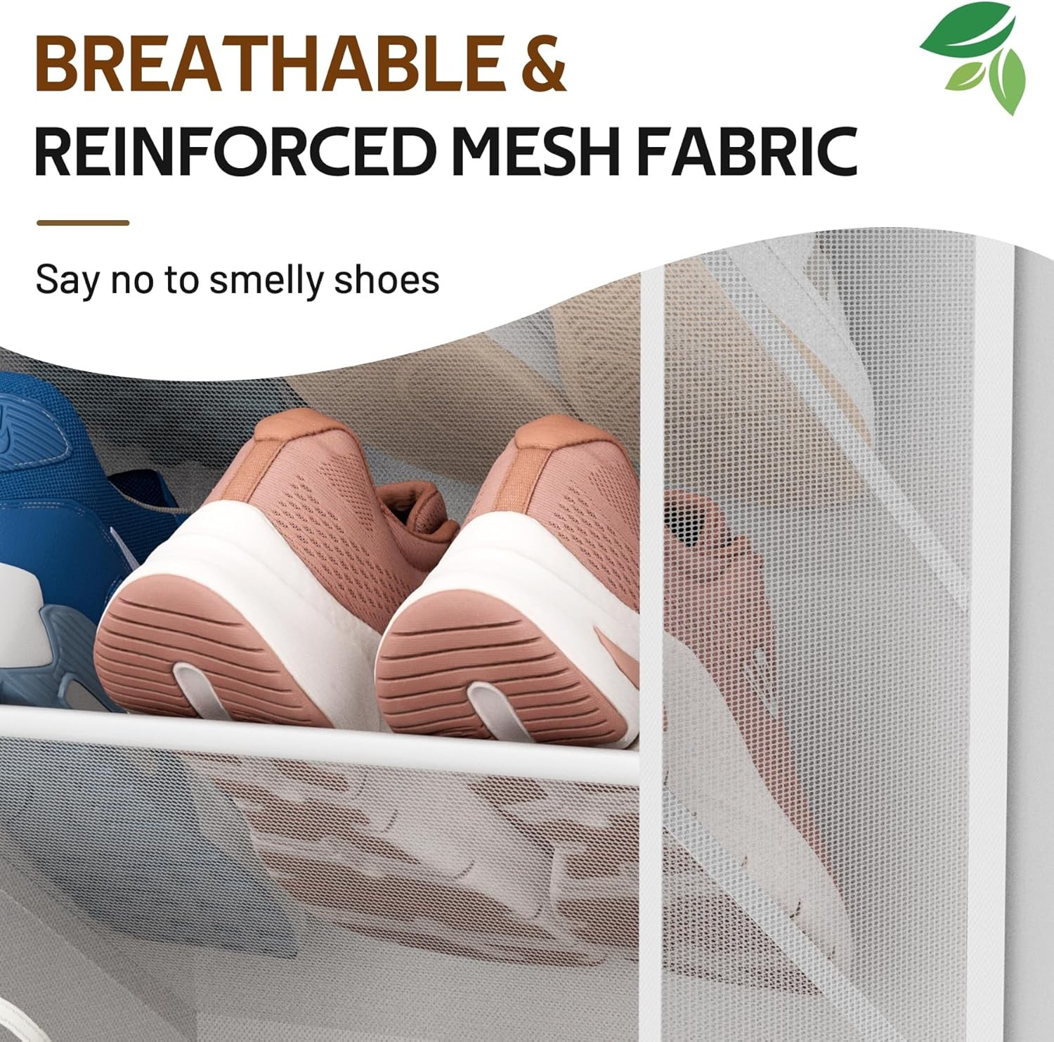 30 Pairs Over the Door Shoe Organizer Breathable Mesh Hanging Shoe Rack Closet