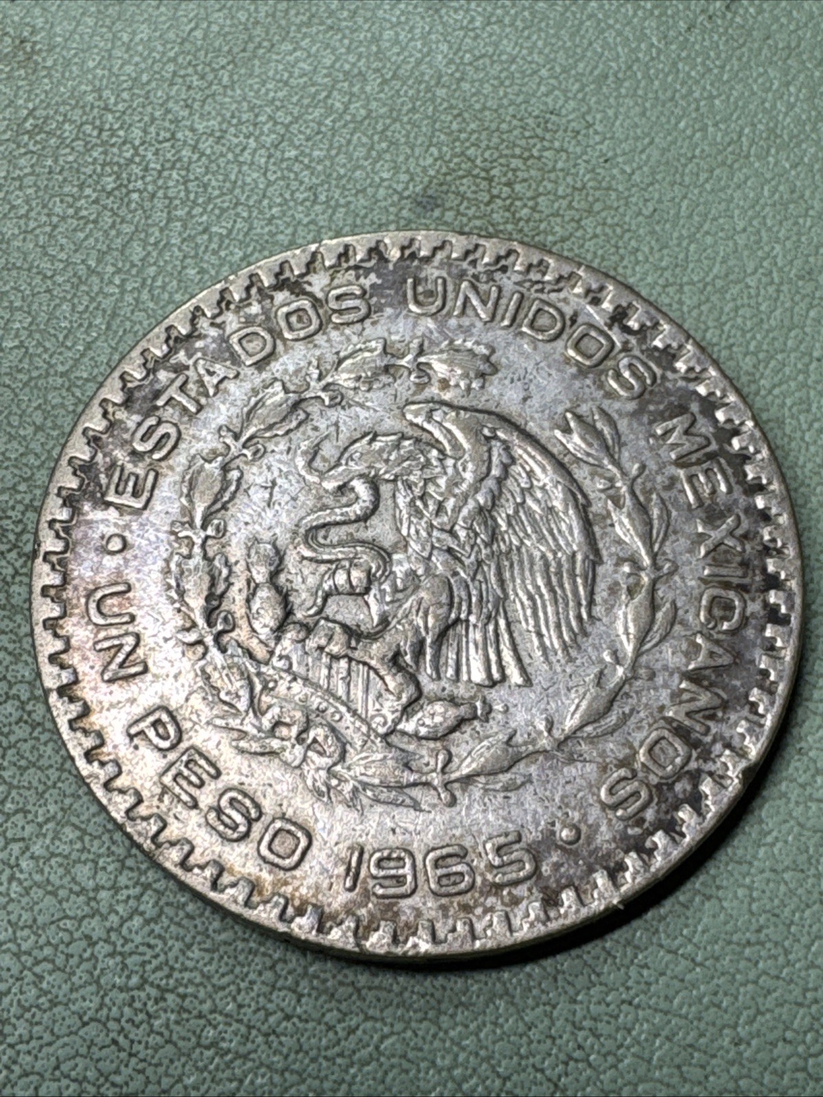 MEXICO - 1 Un Peso 1965 - Jose Morelos - Silver Coin .100