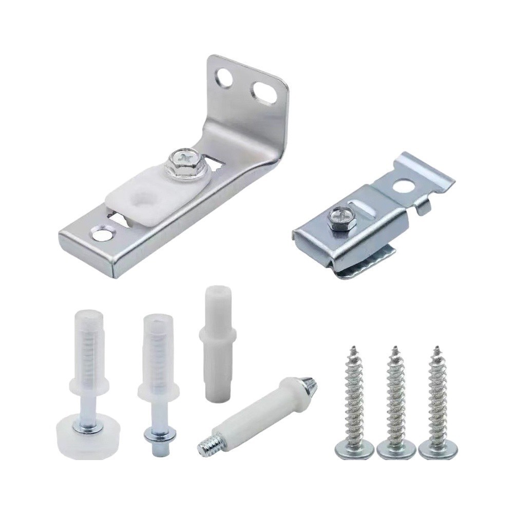 Sliding Wardrobe Door Hinge Adjustable for Double Folding Doors 5x5x10cm Silver