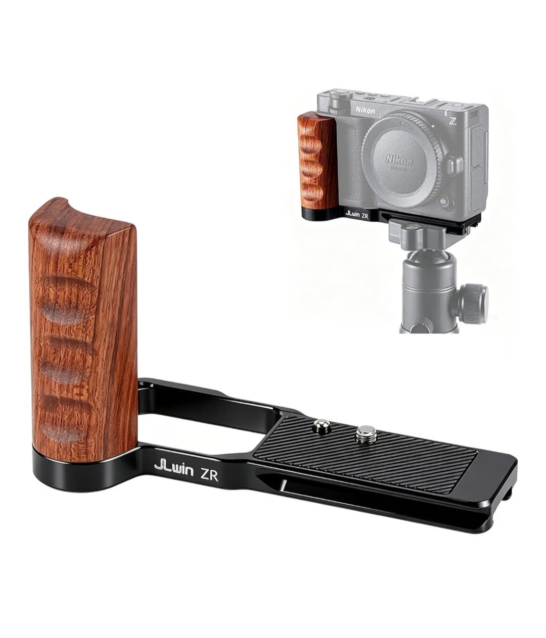 Wooden Camera L-Bracket Side Hand Grip for Nikon ZR – Arca-Swiss Quick Release