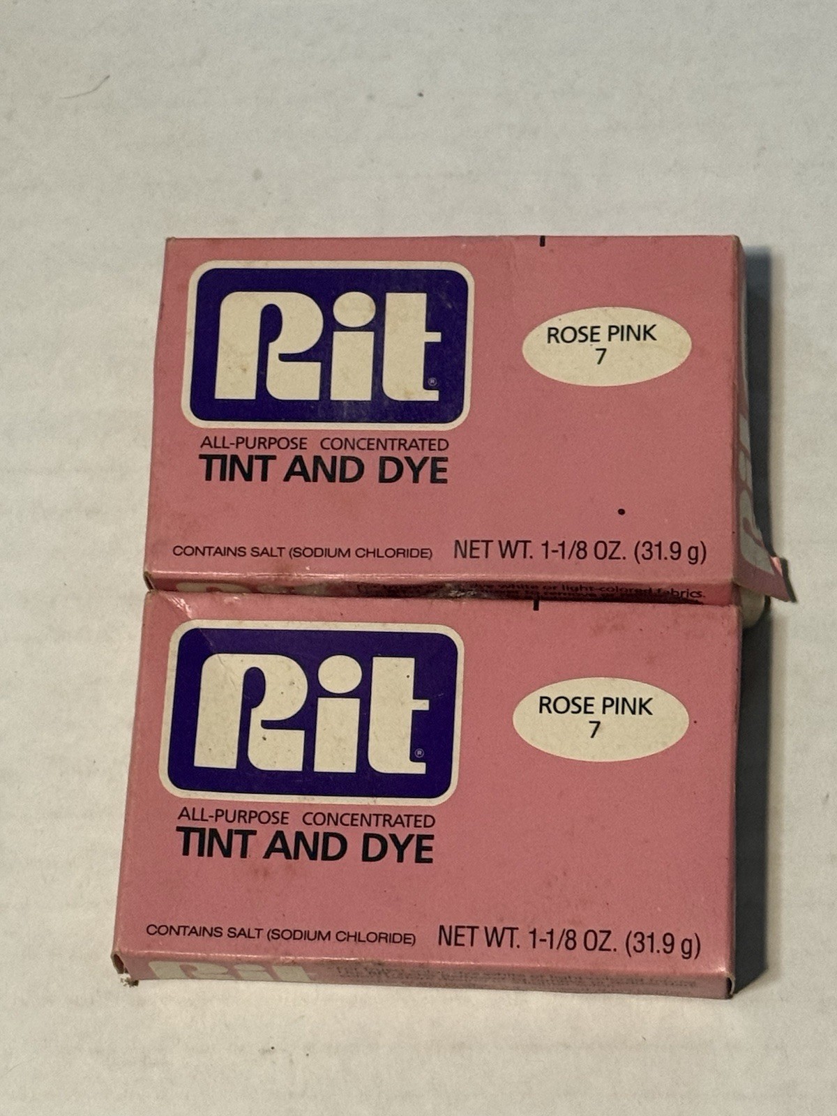 Vintage Rit Dye Rose Pink 7 All Purpose Concentrated Tint & Dye Hosiery one new