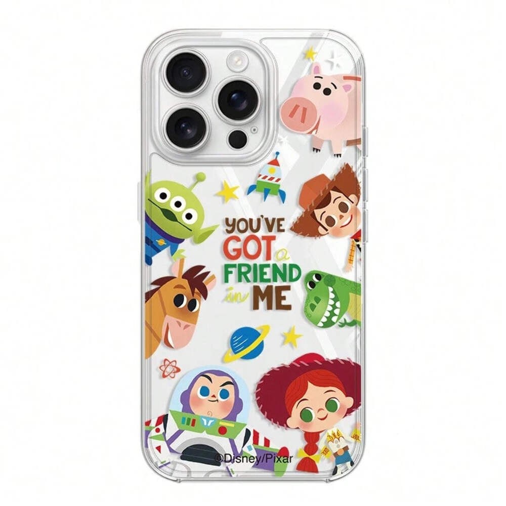 Toy Story Buzz Lightyear & Woody Transparent Phone Case for iPhone 12-17 Pro Max