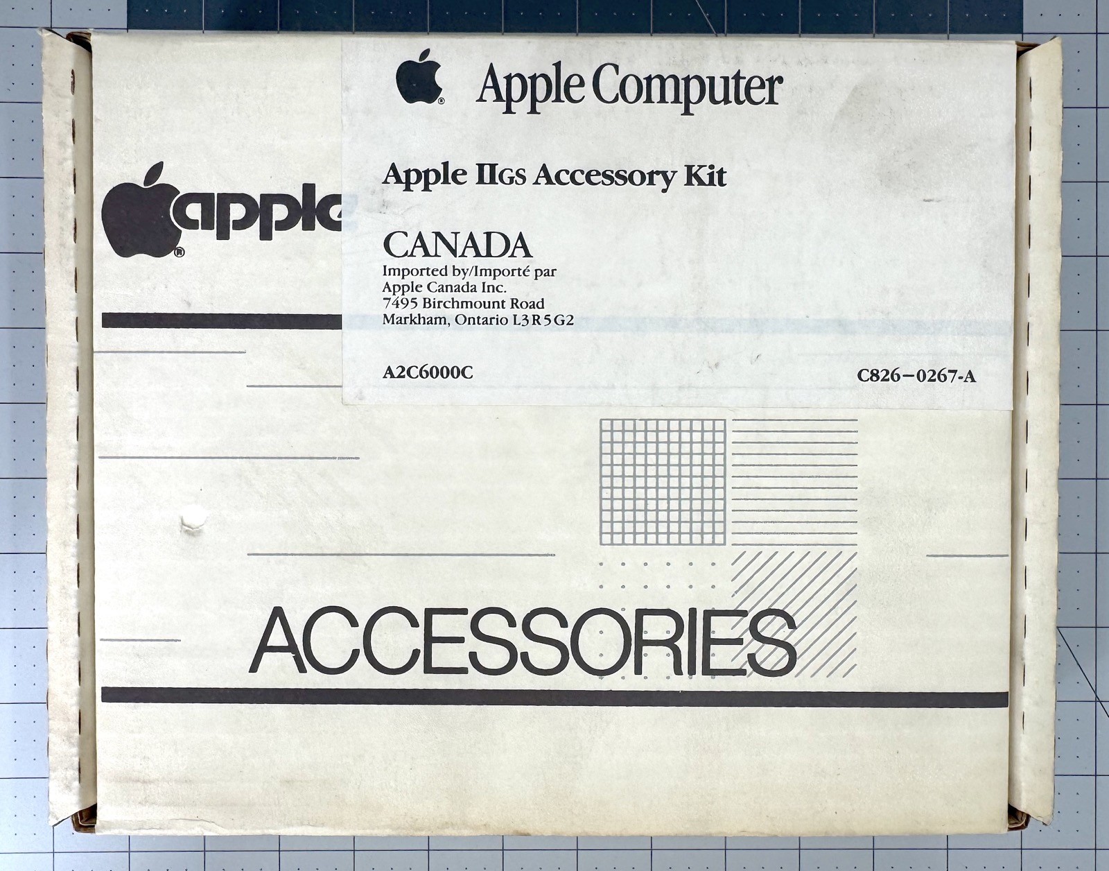 Apple IIGS Accessory Kit Canada French A2C6000C C826-0267-A