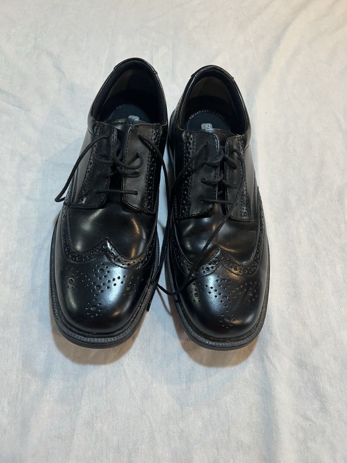 Nun Bush Mens Oxford Shoes Black Leather Cup Tie Size 10.5  M