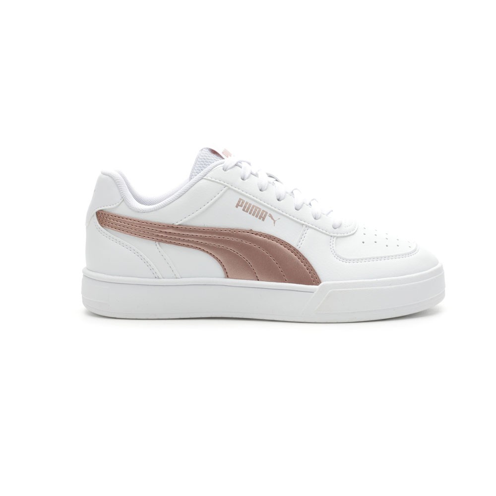 PUMA Caven Lace Up  Youth Girls White Sneakers Casual Shoes 38205611
