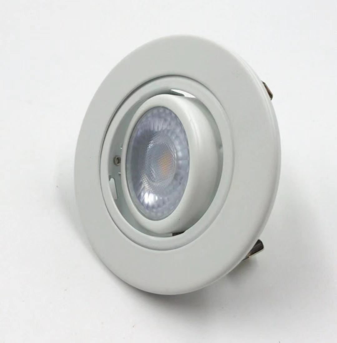 3 inch White Recessed Gimbal Trim For MR16 12V or GU10 120V Bulb  33003WH