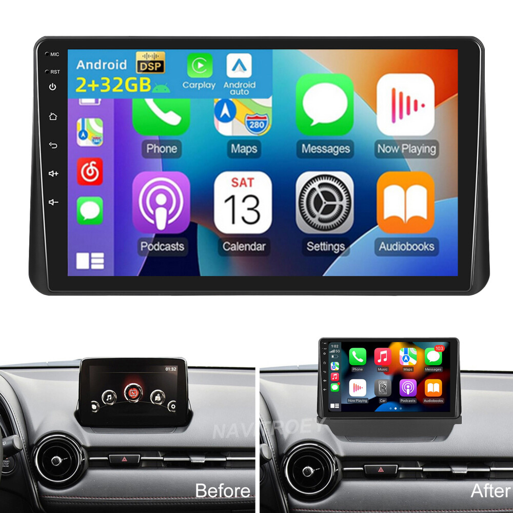 For Mazda CX-3 2016-2021 Carplay Car Stereo Radio GPS Navi Android 13 Wifi 2+32G