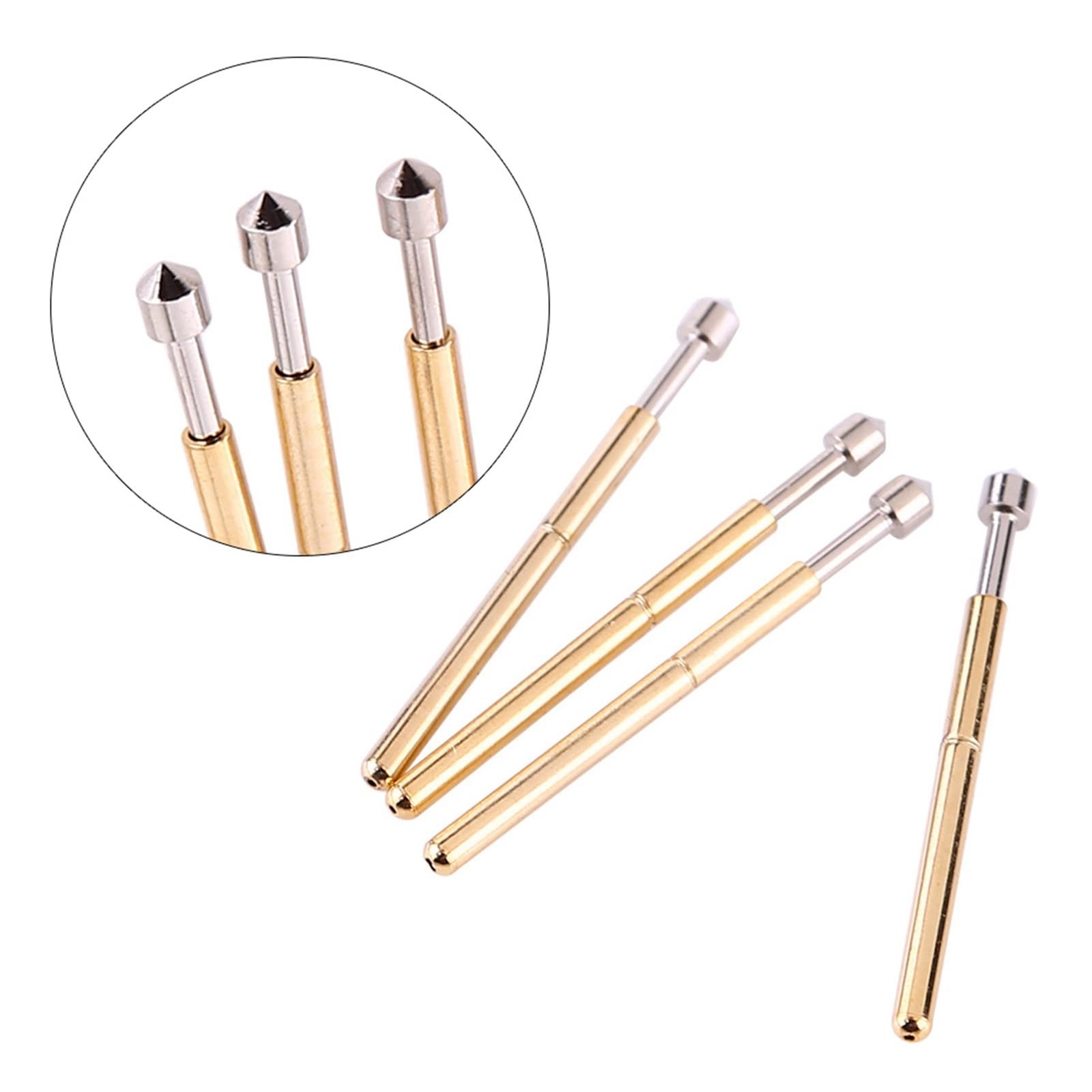 100 PCS Spring Test Probe P75E2 High Accuracy Round Pogo Pin PCB Contact