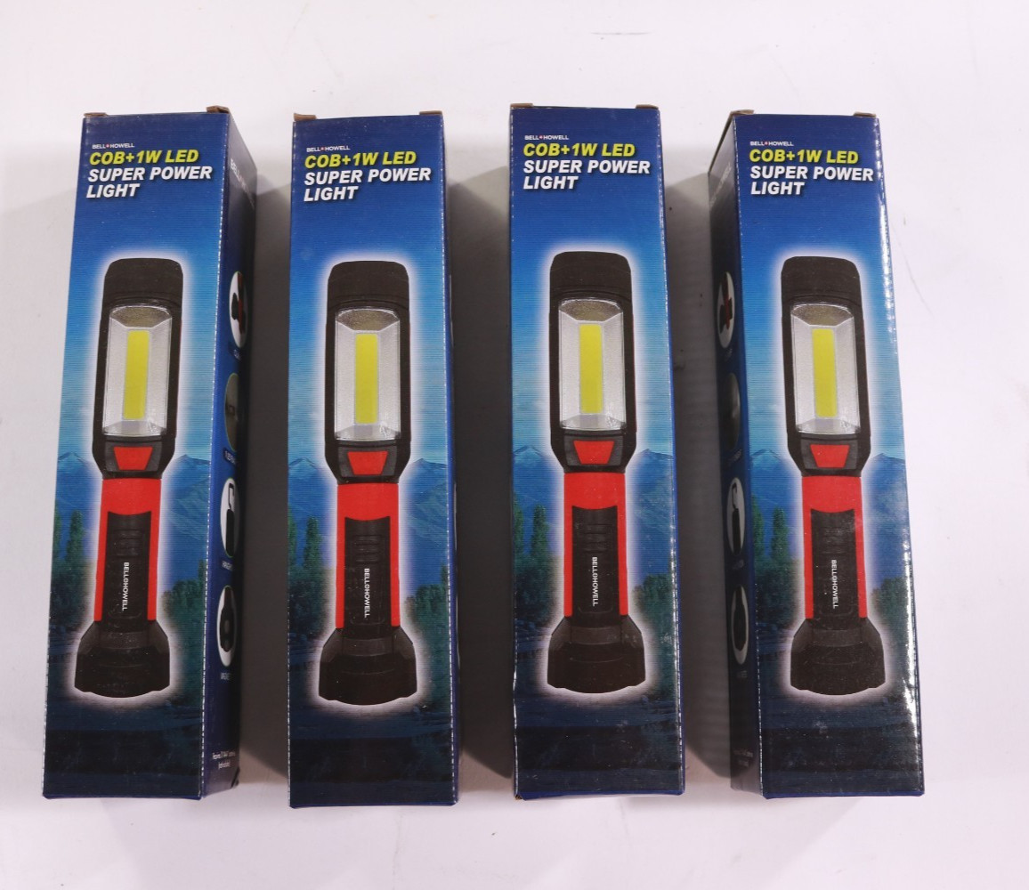 Bell Howell Cob+1W Led Super Power Light Lot of 4