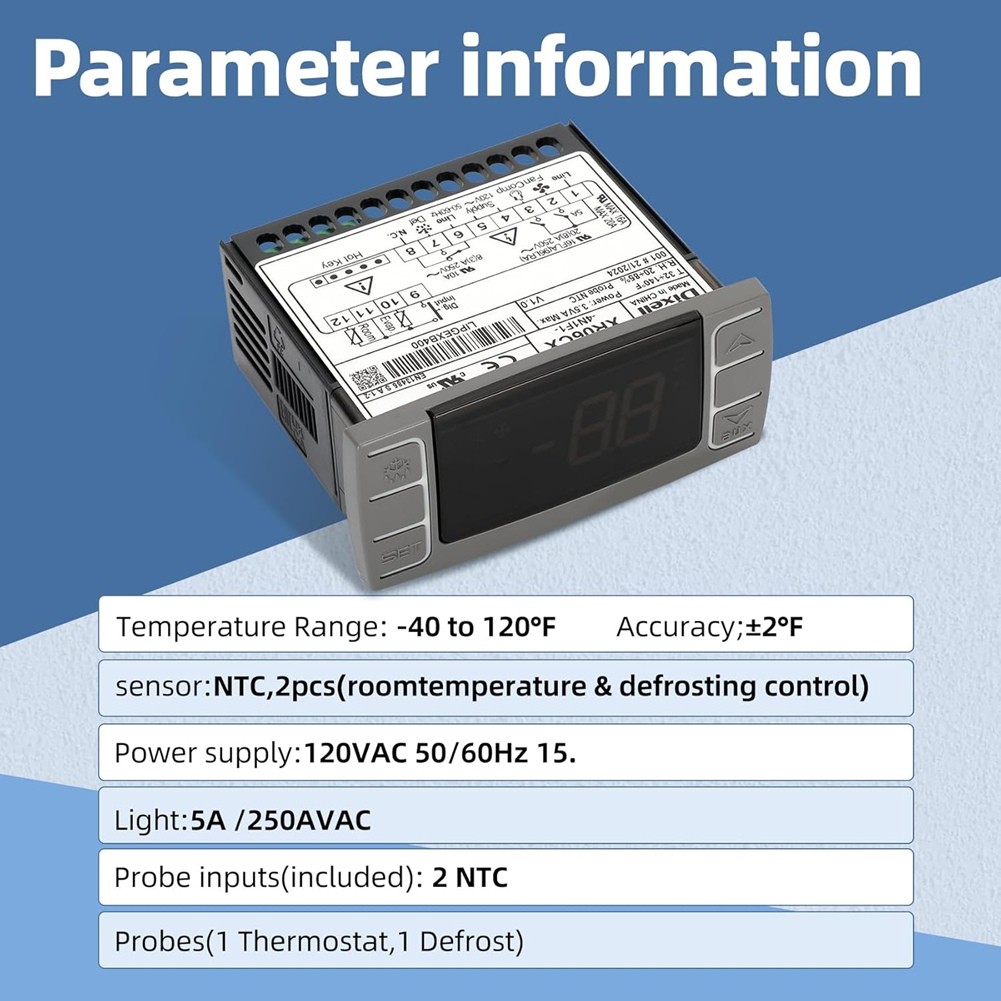 XR06CX-4N1F1 Temperature Controllers, Programmable Digital Thermostat with2937