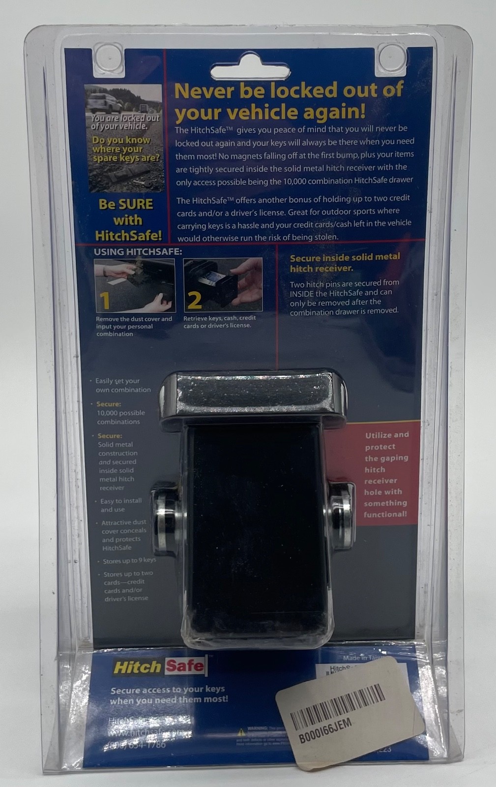 HitchSafe Key Vault Hidden Storage Lock Box HS7000
