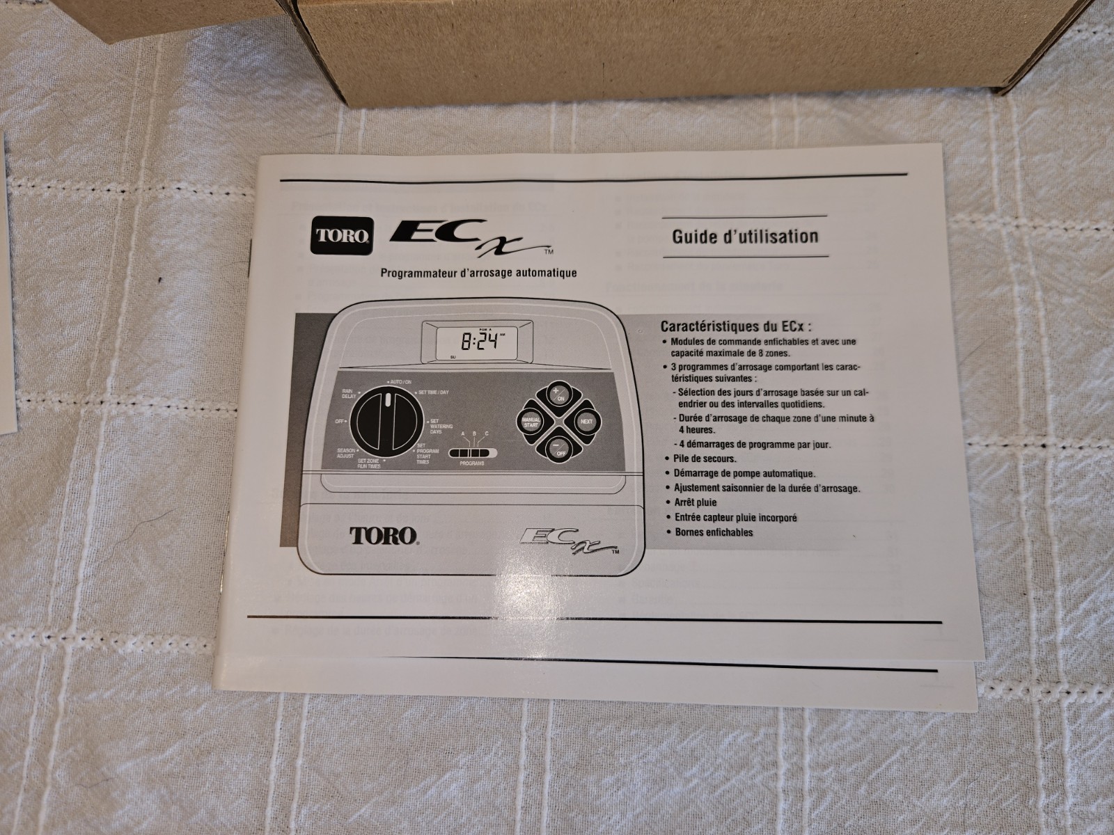 Toro ECx Sprinkler Controller Timer 4-Zone Expandable to 8 Digital LCD 53331