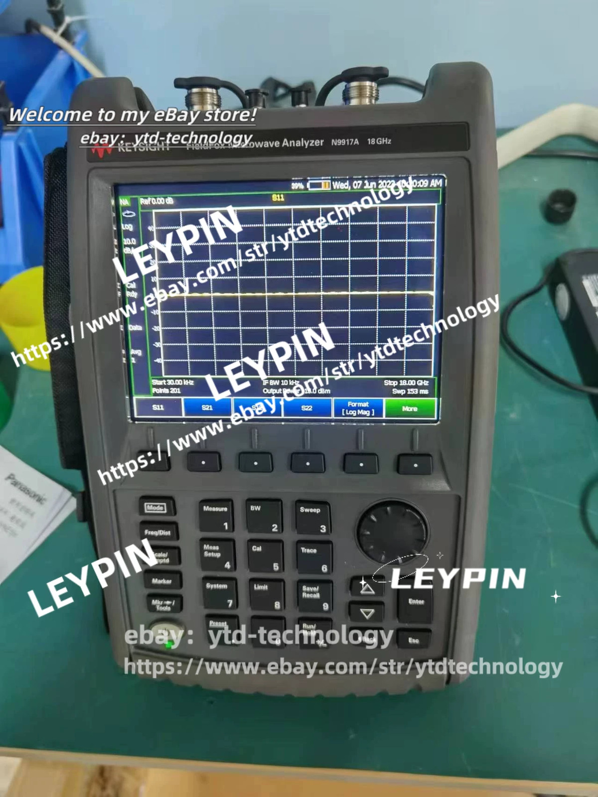 Agilent Keysight N9917A FieldFox 18GHz RF Cable Antenna Combination Analyzer#ytd