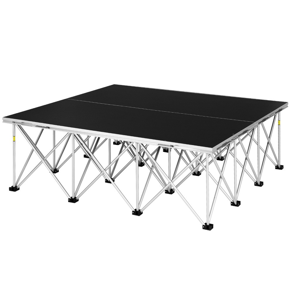 1-12x Folding Stage Risers Stage Platform 16" Heights Modular Unit Easy Set-Up