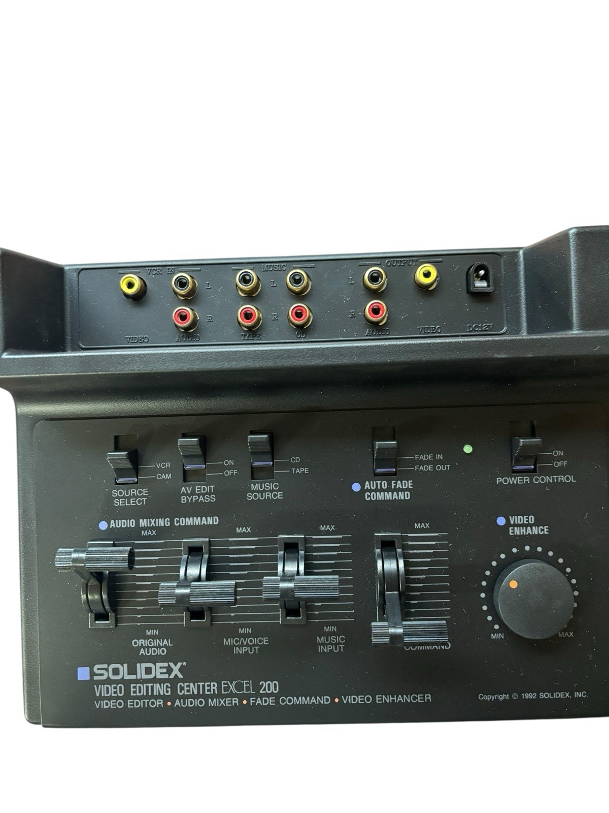 Solidex Excel 200 Video Editing Center Mixer Enhancer w/ Mic & Cables - Open Box
