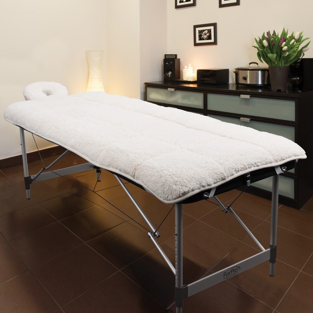 Reversible Extra Soft Fleece Massage Table Pad Set - Luxurious Client Experience