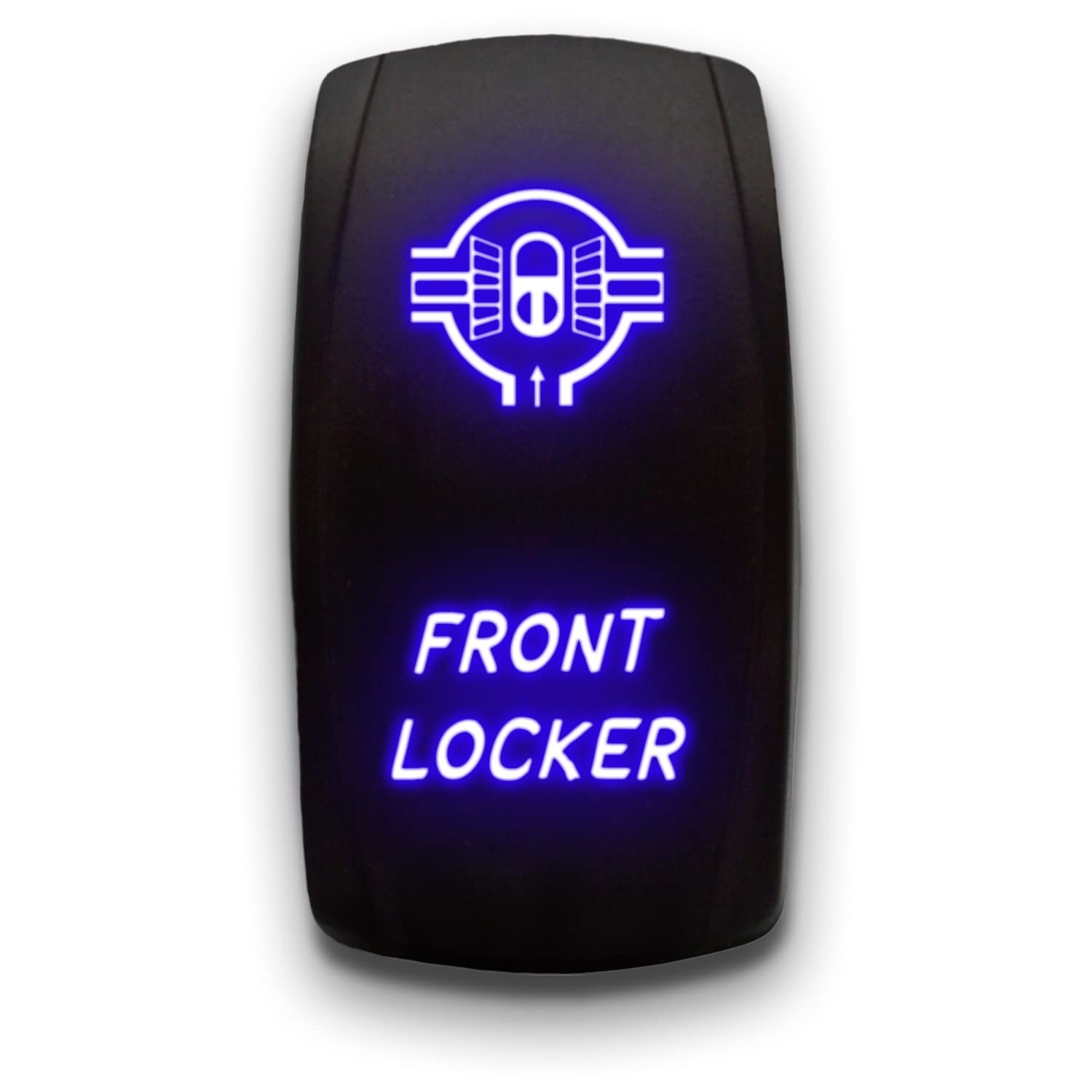 Blue Front Locker Toggle Rocker Switch ONOff DPST 5Pin 20A 12V Marine Auto