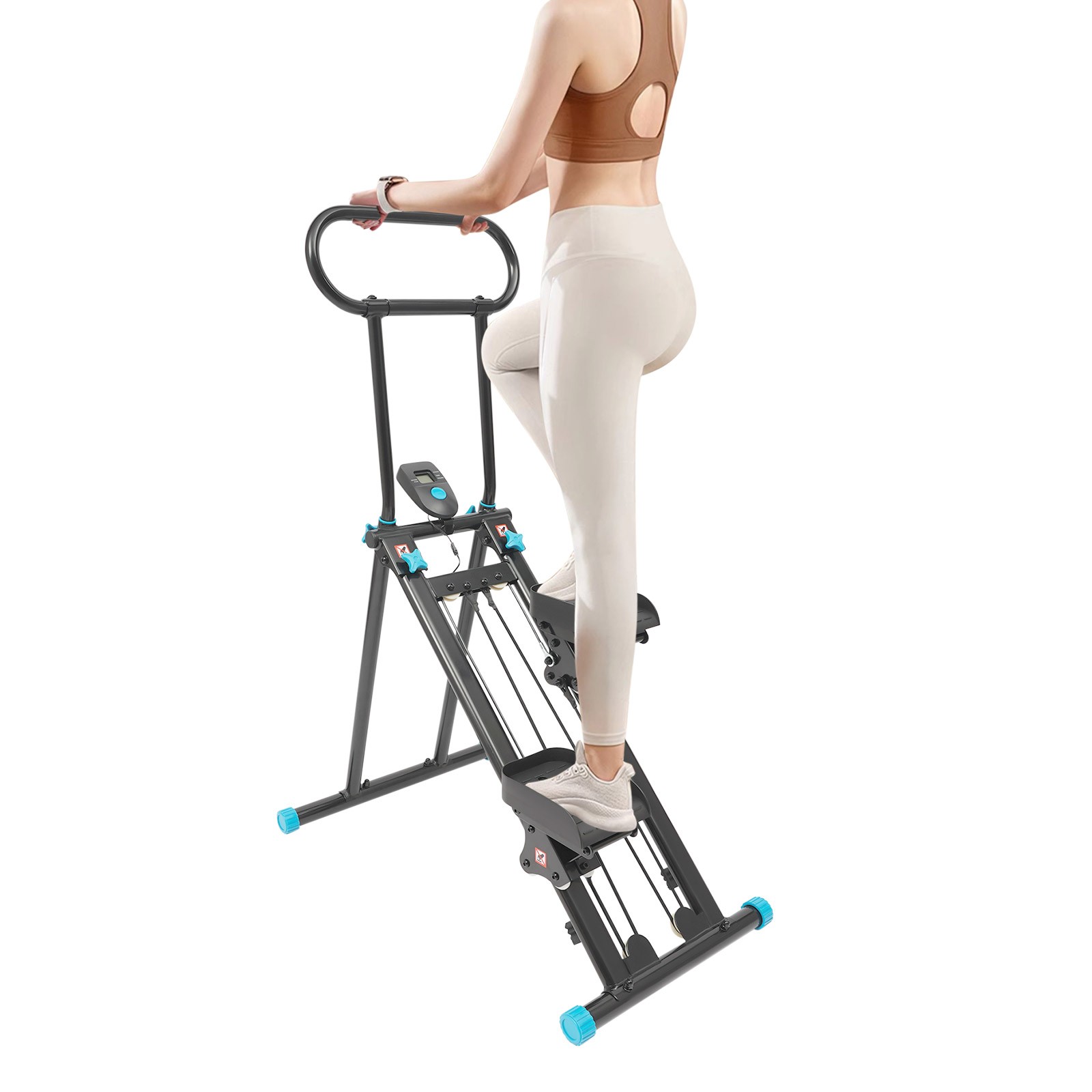 Lcd 22.04*33.07*46-50in Stair Stepper Mit 300lbs For Home Gym,vertical Climber
