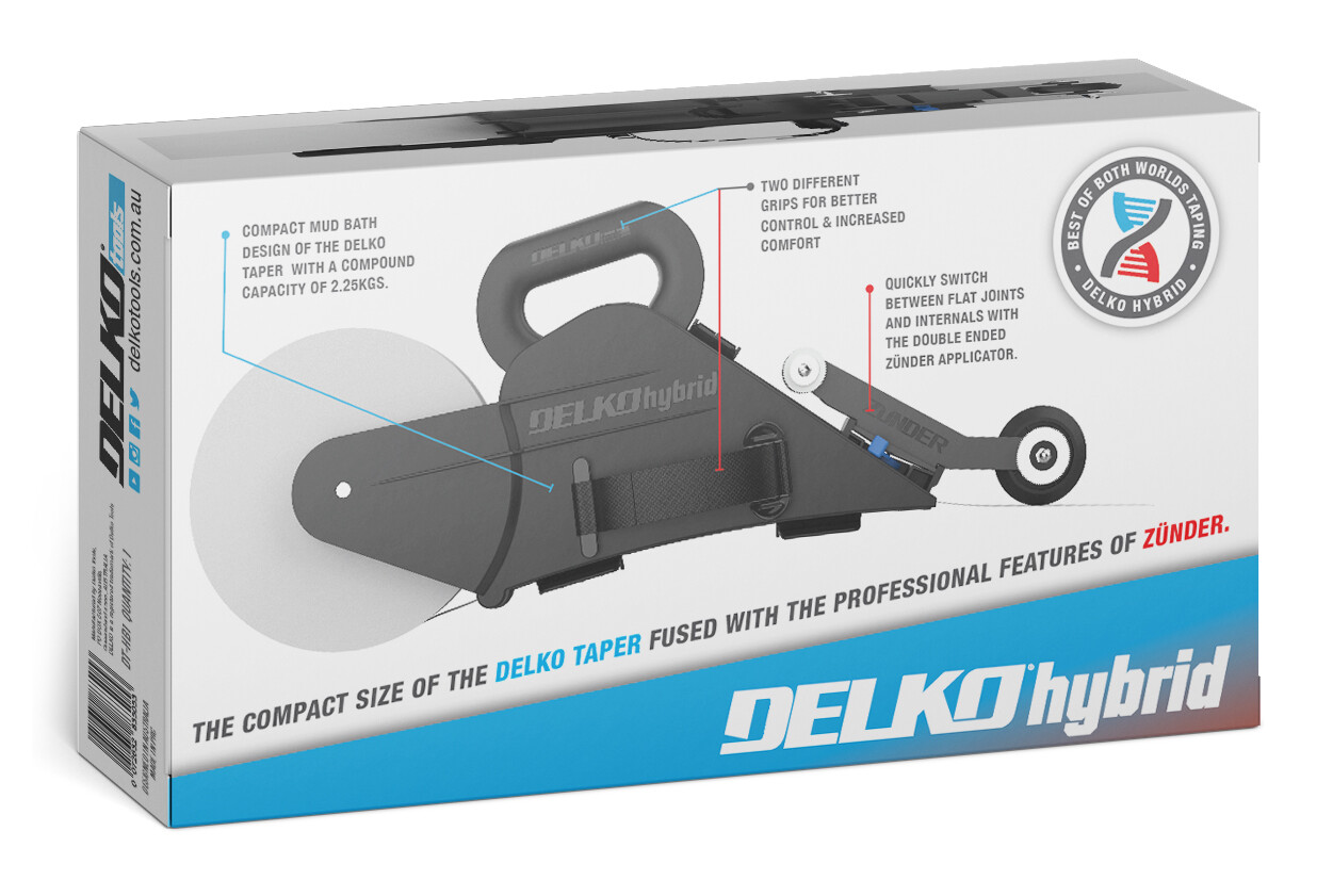 Delko Taping Tool Banjo Hybrid Switch Between Flat Joints & Corners DT-HB1