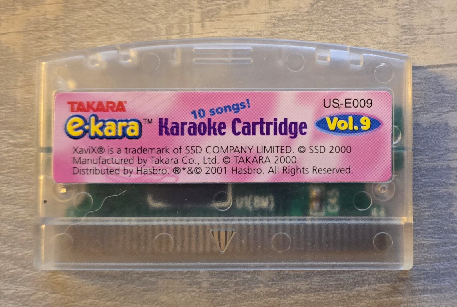 e-kara Karaoke Volume 9 Cartridge – Vintage Karaoke – Takara Co. Hasbro US-E009
