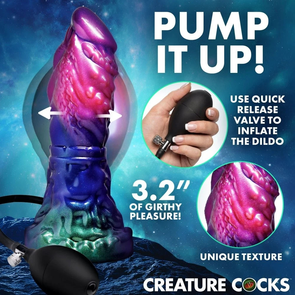 Creature Cocks Gorge Inflatable Silicone Dildo