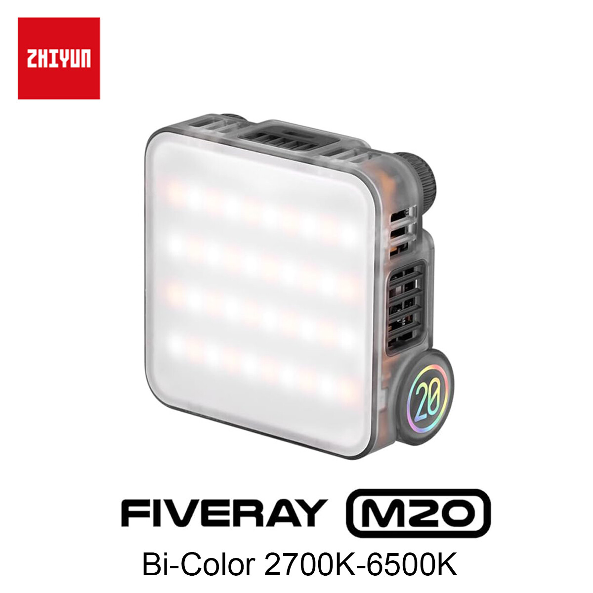 Zhiyun FIVERAY M20 20W Pocket Fill Light On-Camera LED Light Bi-Color 2700-6500K