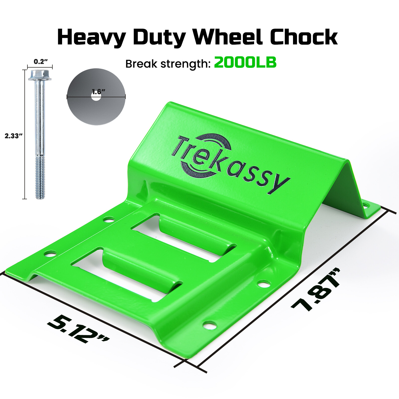 Wheel Chock Tie Down Kit Trailer Tie Down System for ATV UTV Lawn Mower